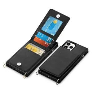 Vofolen Funda tipo cartera para iPhone 13 Pro con cordón_2