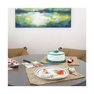 Juvale Doilies de papel de encaje marrón manteles_2