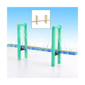 Elsjoy Paquete de 50 varillas cuadradas de madera de pino_7