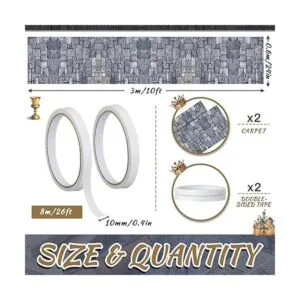 2 piezas de pasillo de adoquines de 10 pies decoración_2