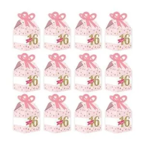Big Dot of Happiness Sweet 16 Cajas de regalo cuadradas_4