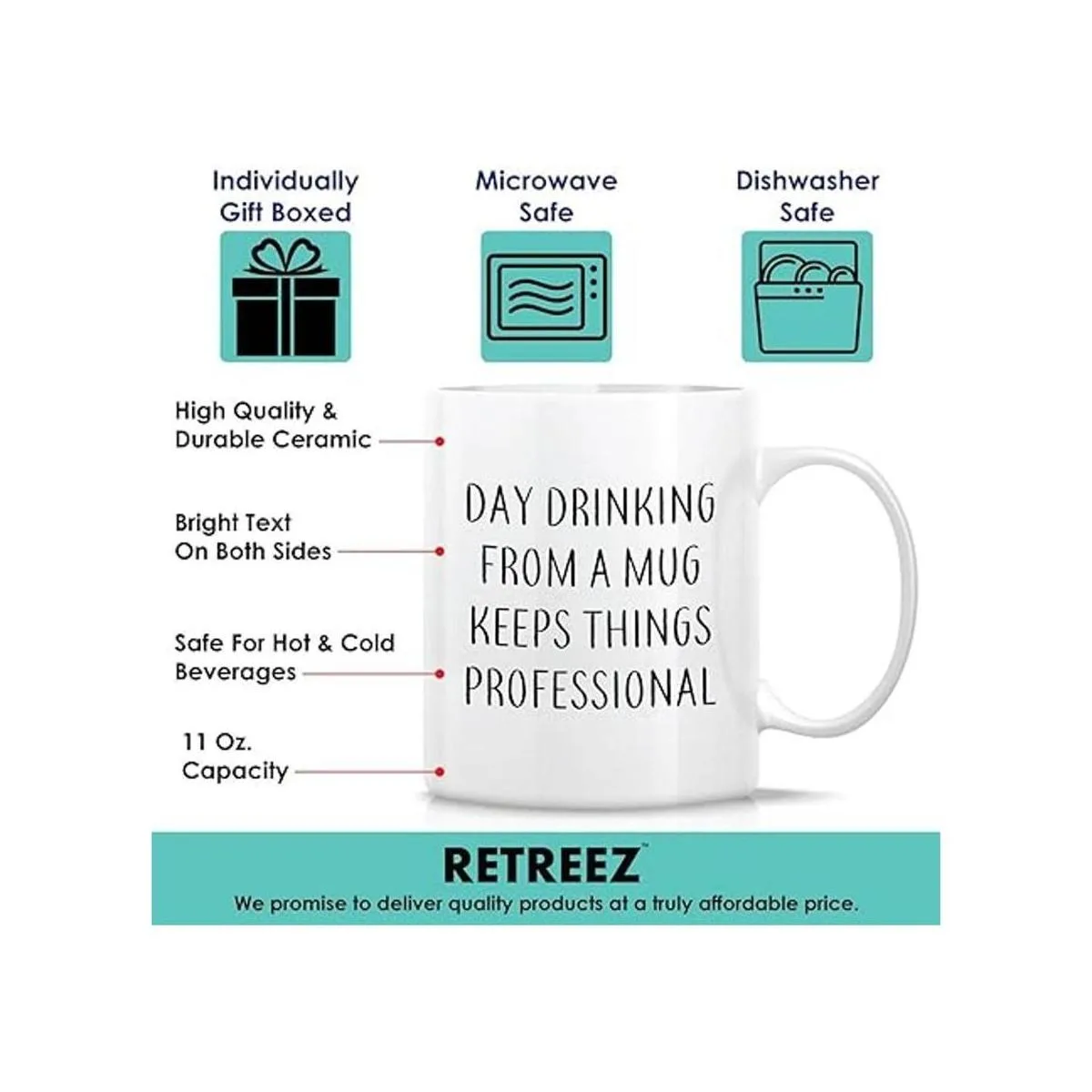 Taza divertida de Retreez Taza de café de cerámica con_3