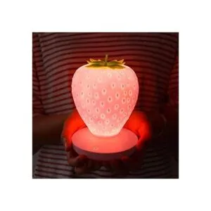 Luz nocturna de fresa para niños lámpara LED de fresa de_1