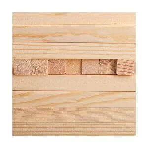Elsjoy Paquete de 50 varillas cuadradas de madera de pino_4