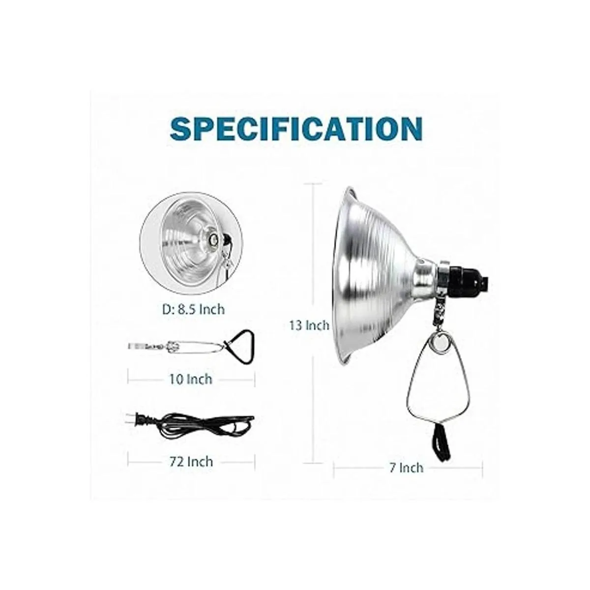 EP Lámpara de abrazadera con reflector de aluminio_2