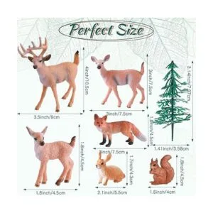 21 figuras de ciervos de árbol figuras de animales del_2