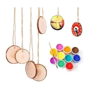 TICIOSH Juego de 50 piezas de cortes madera natural de_5