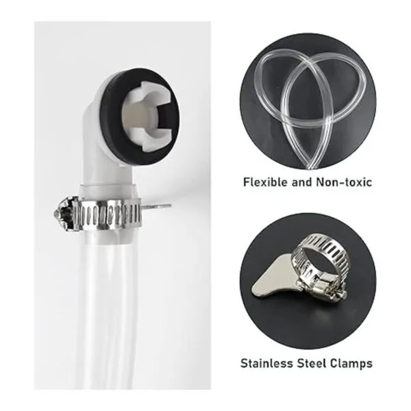 Flehomo Kit de drenaje de aire acondicionado tubo y_3