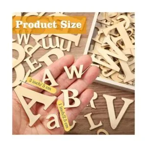 260 letras de madera de 1 pulgada y 2 pulgadas letras del_2