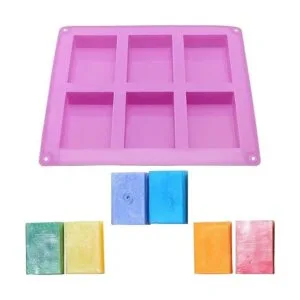 ZOENHOU Paquete de 6 moldes de jabón de silicona 6_4