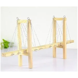 Elsjoy Paquete de 50 varillas cuadradas de madera de pino_5