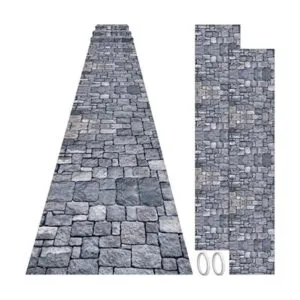 2 piezas de pasillo de adoquines de 10 pies decoración_1