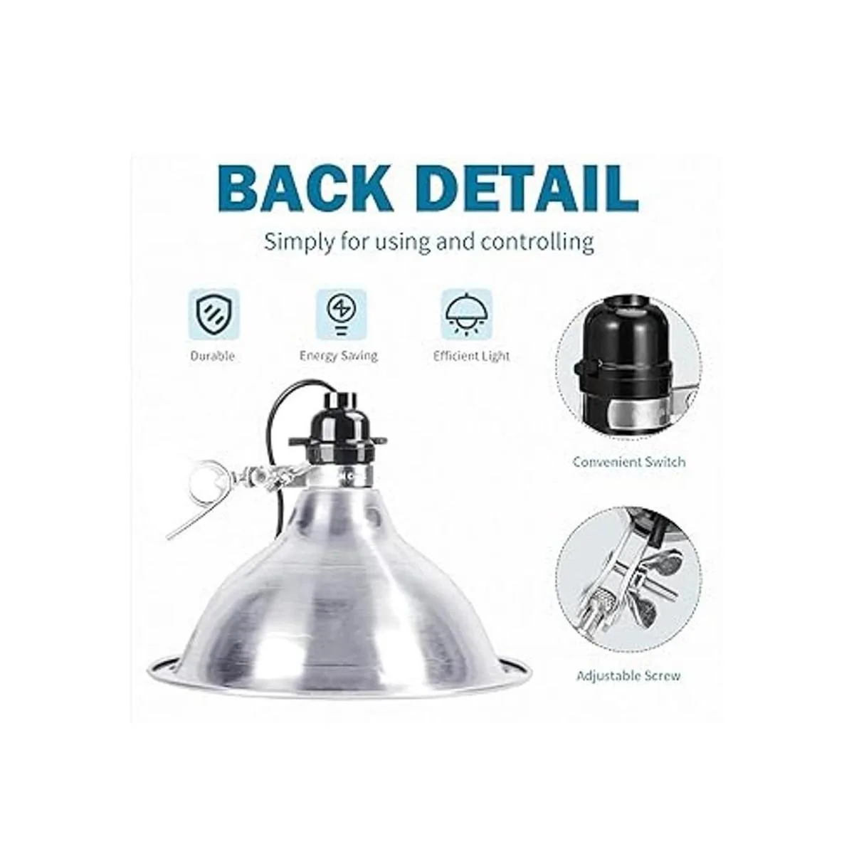 EP Lámpara de abrazadera con reflector de aluminio_3