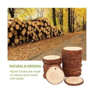 TICIOSH Juego de 50 piezas de cortes madera natural de_4