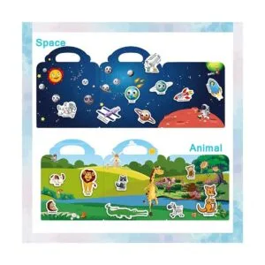 Libro de calcomanías reutilizables para niños de 2 a 4_4