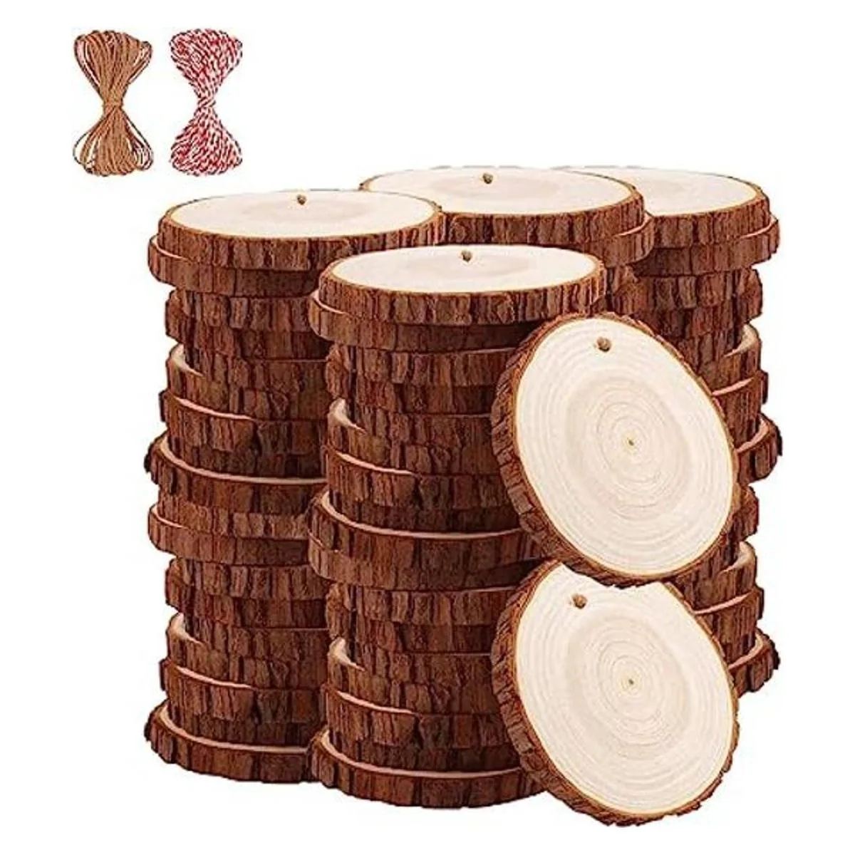 TICIOSH Juego de 50 piezas de cortes madera natural de_1