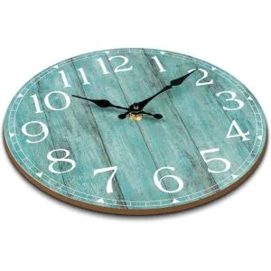 HYLANDA Reloj de pared de 10 pulgadas color verde_3