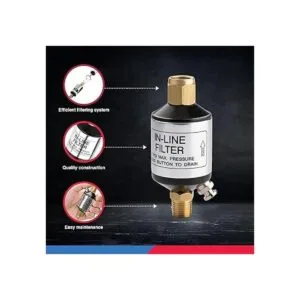 Neiko Separador de agua y aceite en línea 14 NPT_4