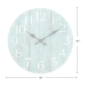HYLANDA Reloj de pared de 10 pulgadas color verde_4