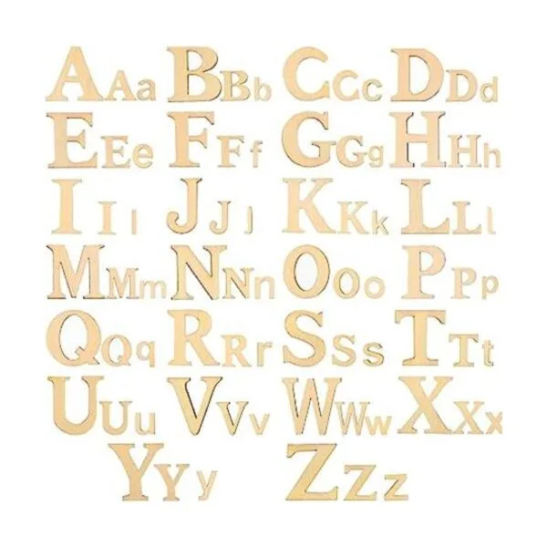 260 letras de madera de 1 pulgada y 2 pulgadas letras del_1