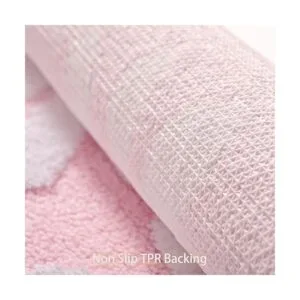 Alfombra de baño rosa con margaritas alfombra de baño_3