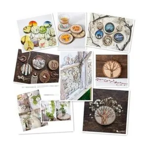 TICIOSH Juego de 50 piezas de cortes madera natural de_3