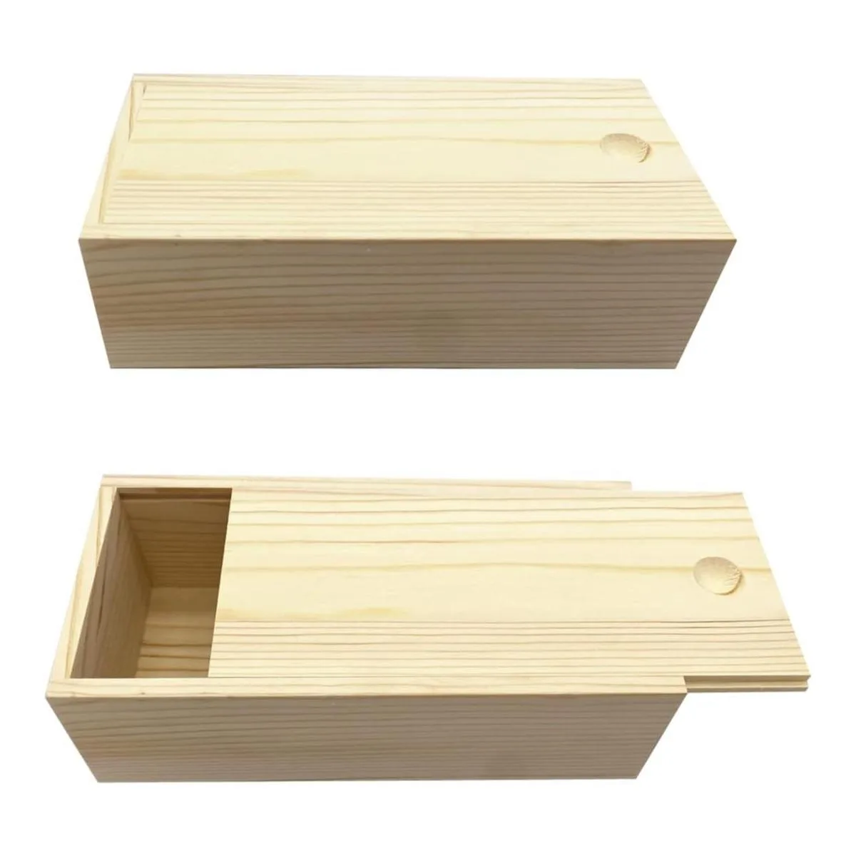 LONG TAO 2 cajas de madera sin terminar de 7.9 x 3.9 x 2.4_1