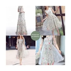 TUIUSTU Lace Fabric Length 71.6 Width 59 2Yard Colorful_6