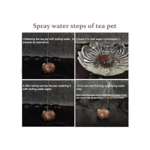 LYART Rana de té para mascotas que puede rociar agua_6