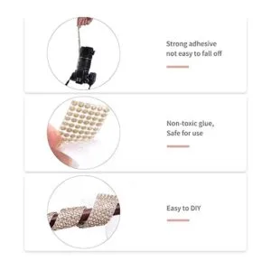 Tiras de diamantes de imitación autoadhesivas de 9 yardas_4