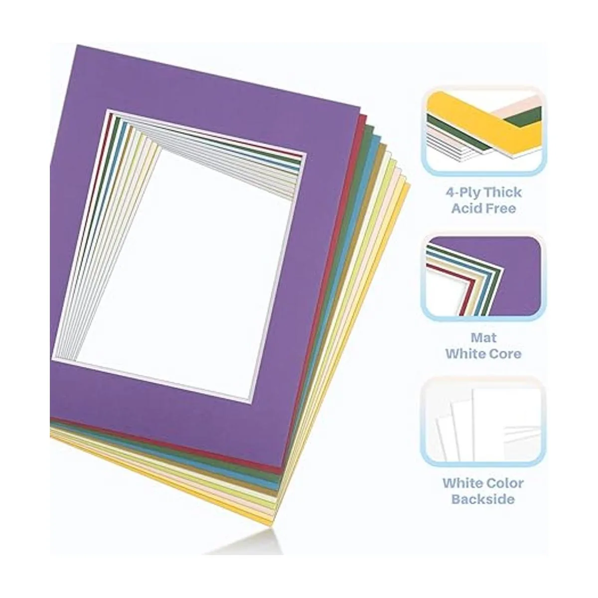 AUEAR Paquete de 10 tapetes precortados de 11 x 14_3