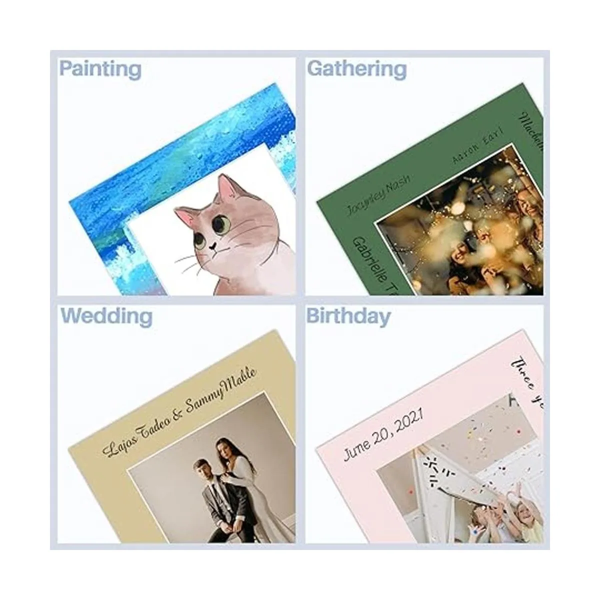 AUEAR Paquete de 10 tapetes precortados de 11 x 14_5