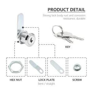 Uenhoy Paquete de 6 cerraduras de leva para armario con_4