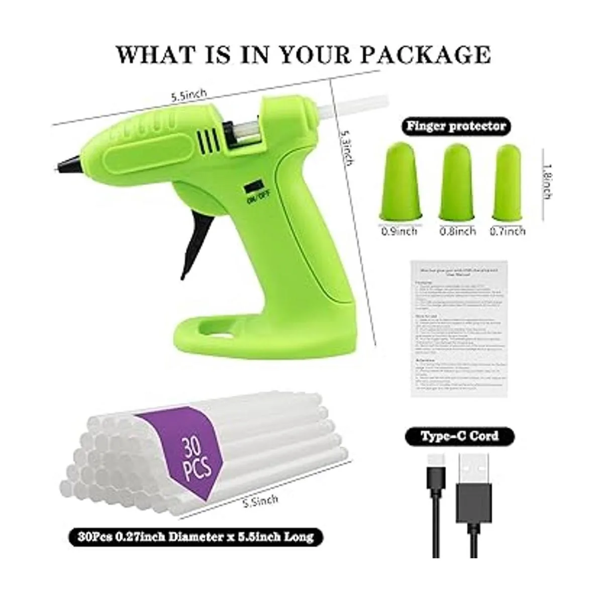 Pistola de pegamento inalámbrica de pegamento_6