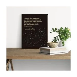 Arte de pared con cita inspiradora de piloto lienzo_6