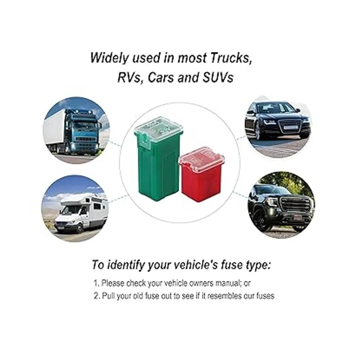 CrocSee Kit surtido de 30 fusibles de automóvil fusibles_7