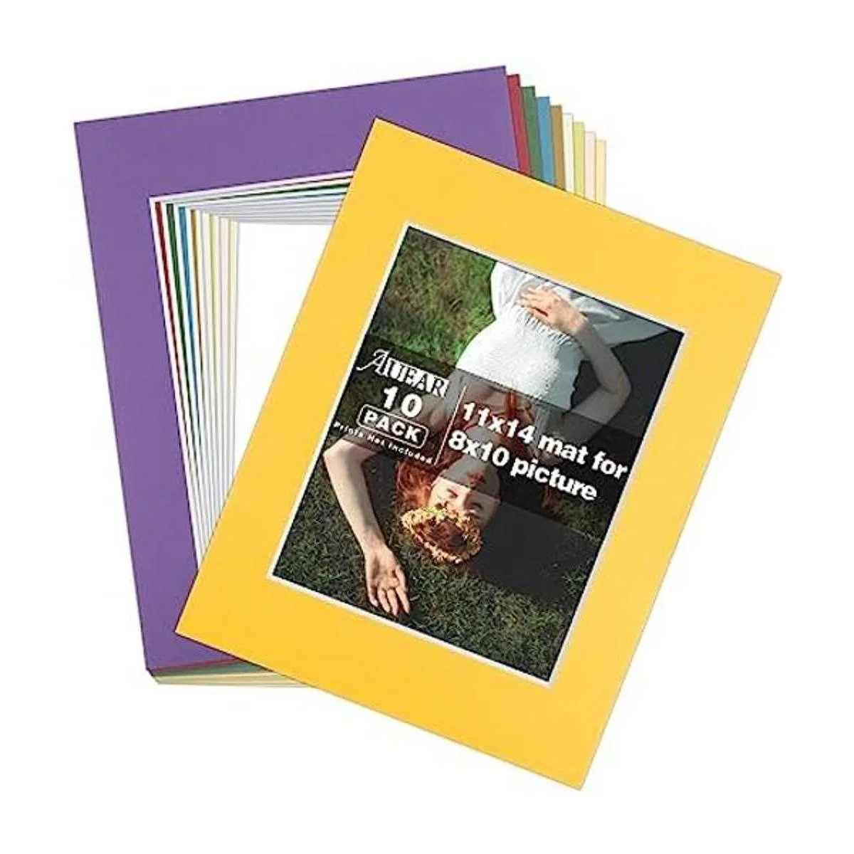AUEAR Paquete de 10 tapetes precortados de 11 x 14_1