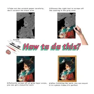 Papel de arte para pintura de arco iris a rayar arte y_3