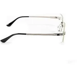 Gafas de hip hop de lujo con marco cuadrado plateado para_6