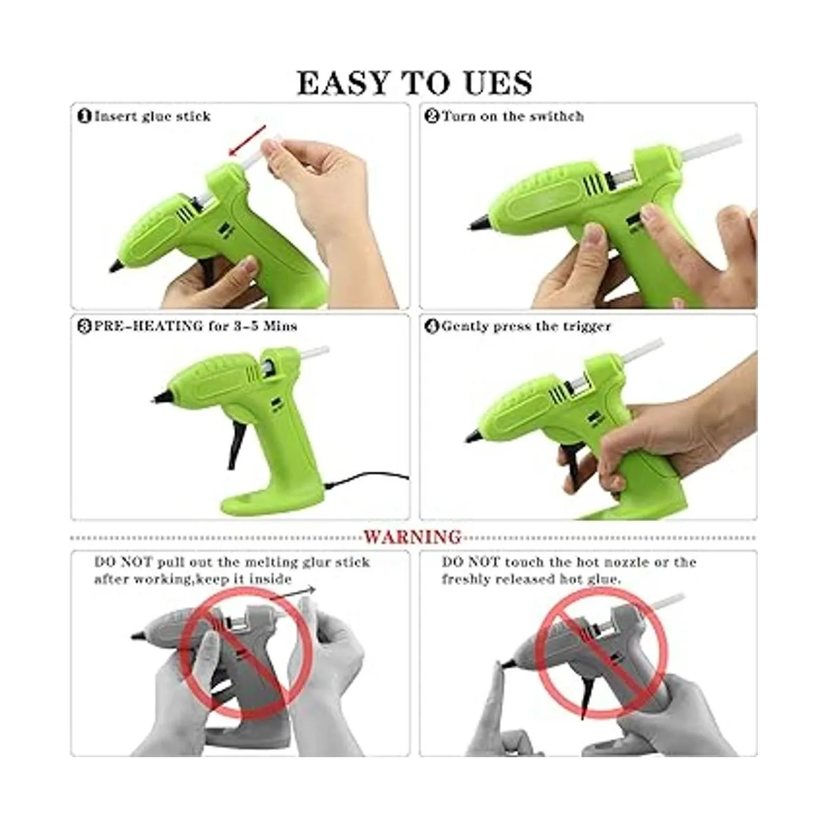 Pistola de pegamento inalámbrica de pegamento_3