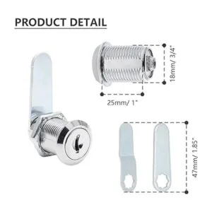 Uenhoy Paquete de 6 cerraduras de leva para armario con_3