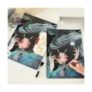 Papel de arte para pintura de arco iris a rayar arte y_6