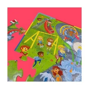 Upbounders Splash Park Rompecabezas de doble cara para_3