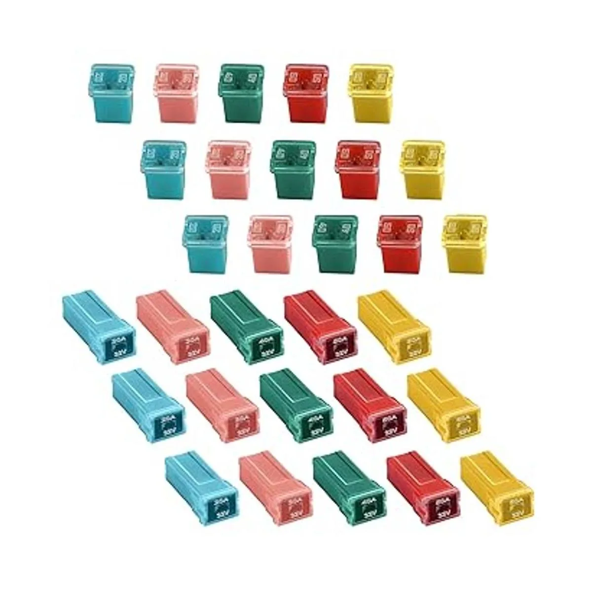 CrocSee Kit surtido de 30 fusibles de automóvil fusibles_2