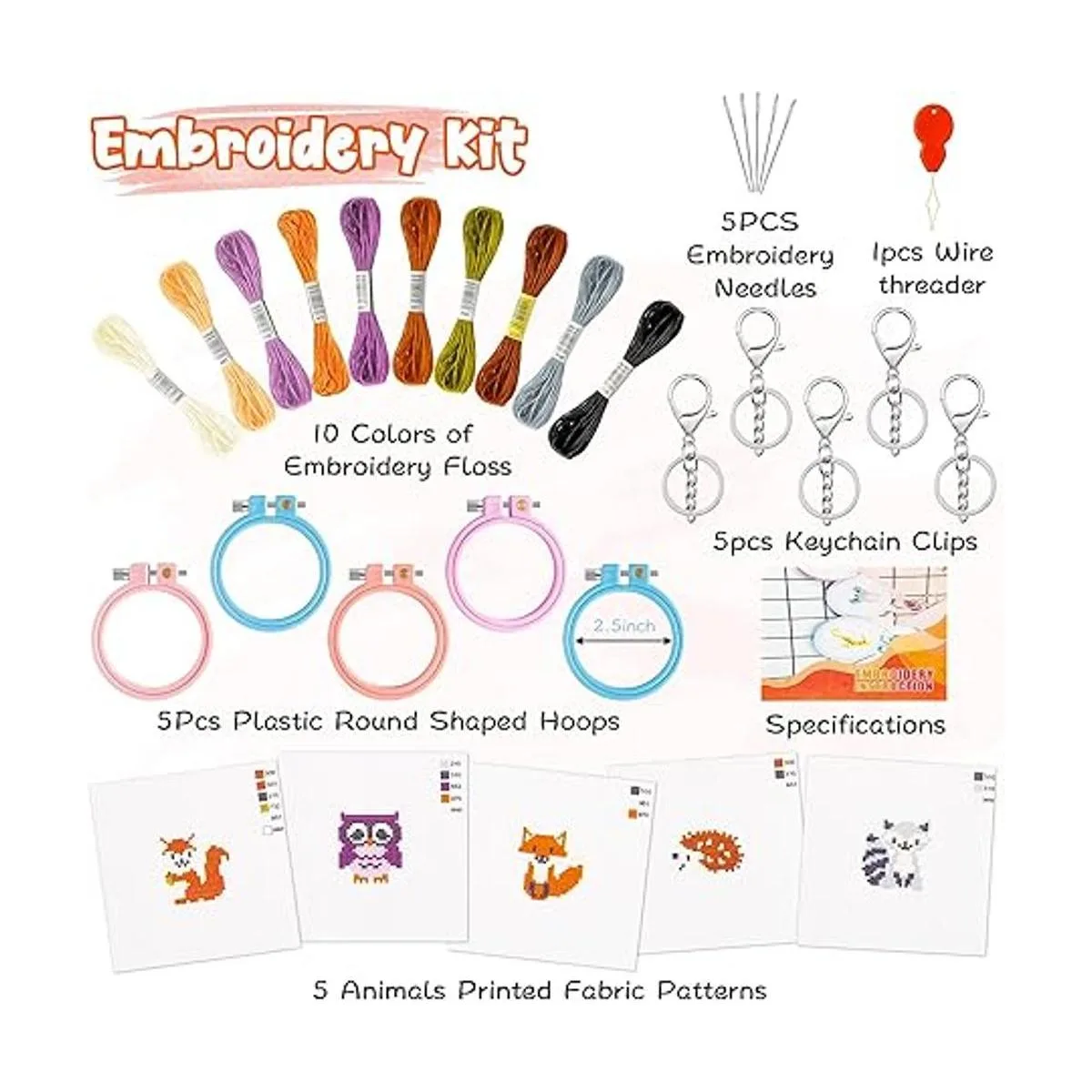 WATINC Llavero WTDIY animal9p_2