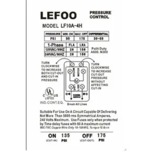 Lefoo Interruptor de presión resistente para compresor de_3