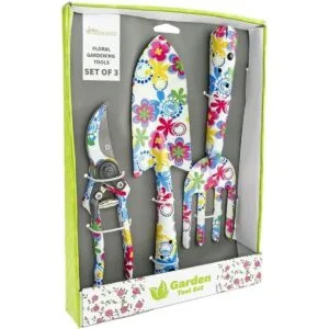 Herramientas de jardinería de diseño floral juego de 3_3