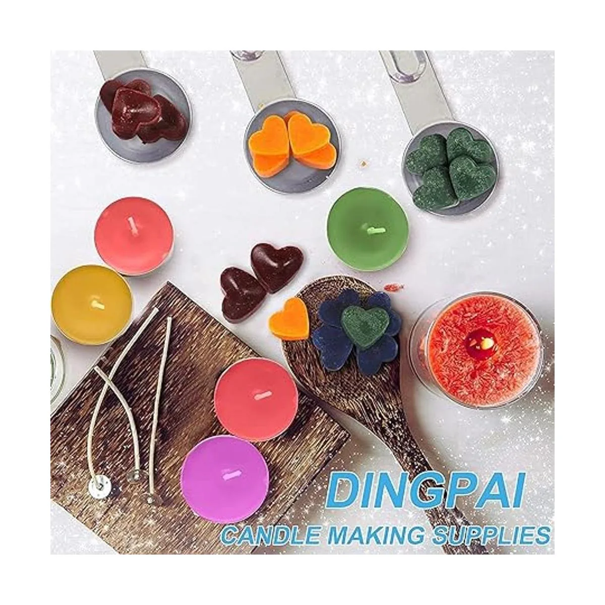 DINGPAI Suministros para hacer velas juego completo de_6