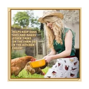 Delantal de huevo de gallina y pato de ganso para_7