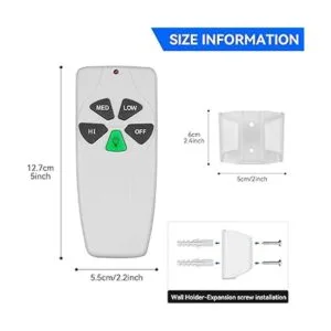 FEKOTS Ventilador de techo con control remoto FAN53T de_2